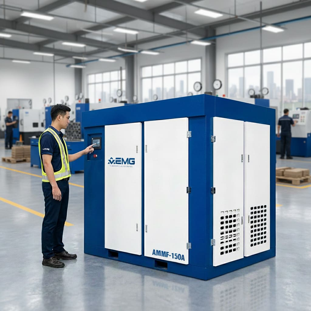 Máy nén khí trục vít 2 cấp AMMF-150A-110kw