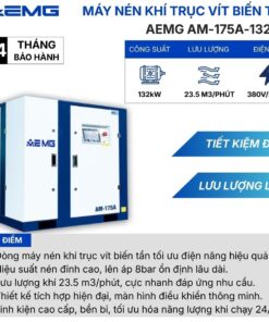 Máy nén khí trục vít biến tần AM-175A