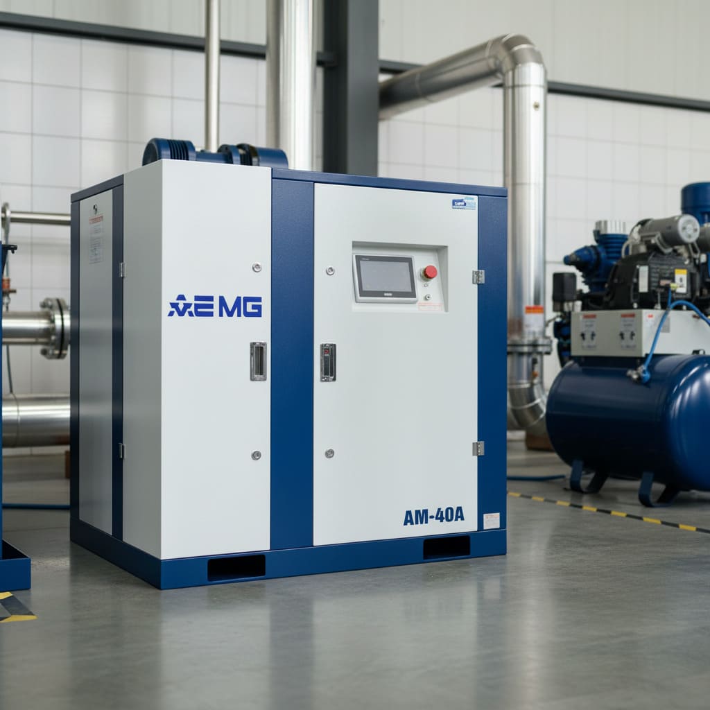 Máy nén khí trục vít biến tần- AM 40A/30KW 6 Máy nén khí trục vít biến tần AM-40A