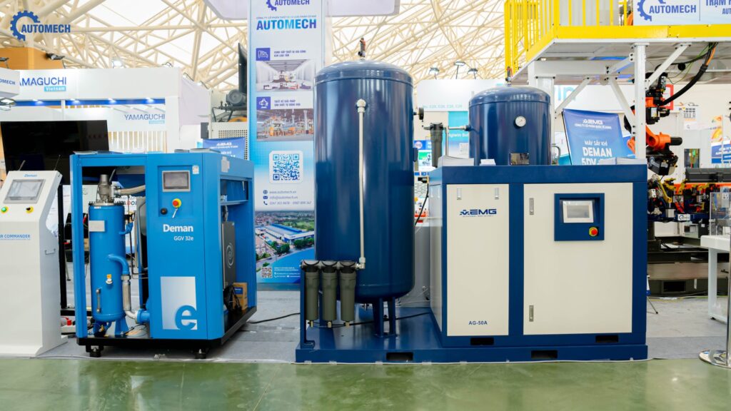 Máy nén khí trục vít biến tần giúp tiết kiệm điện như thế nào? 1 Hình ảnh máy nén khí trục vít biến tần