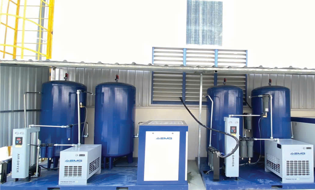 Máy nén khí trục vít cao áp AEMG được lắp đặt tại công ty MCT