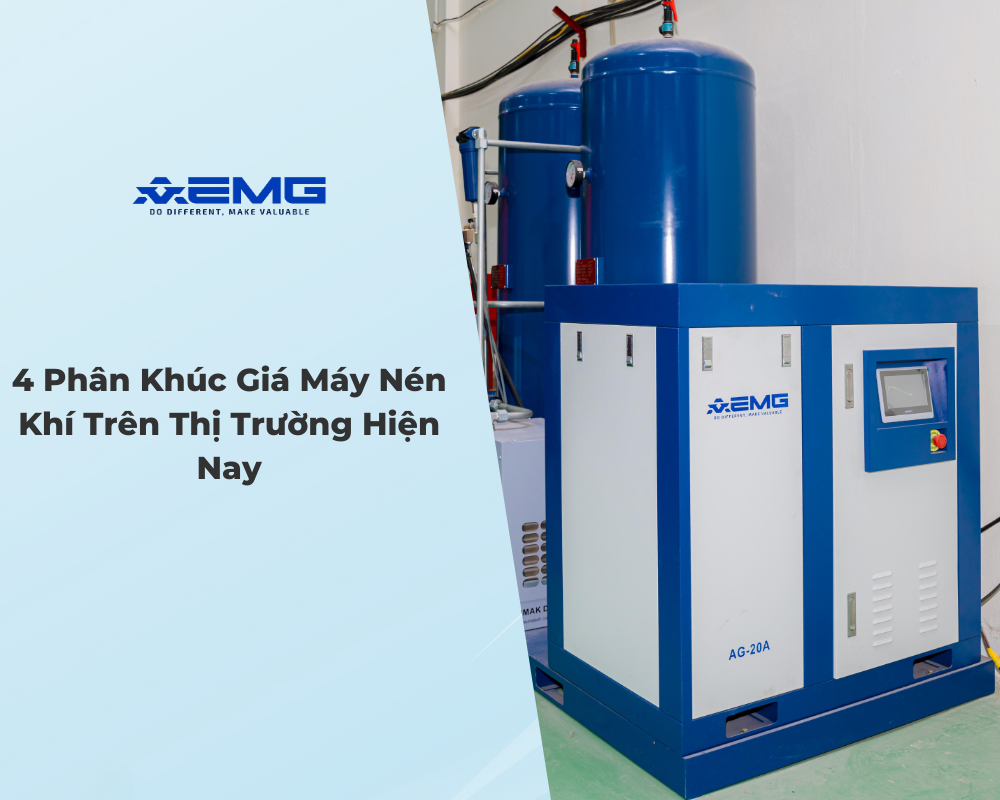 4 phân khúc giá máy nén khí