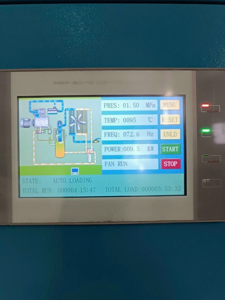 Các Lỗi Máy Nén Khí Trục Vít Thường Gặp Và Cách Xử Lý Hiệu Quả 2 Lỗi hiện thỉ máy nén khí trục vít quá nhiệt hiện thị trên màn hình cảnh báo