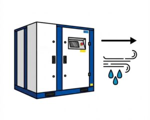 tại sao có nước trong máy nén khí trục vít