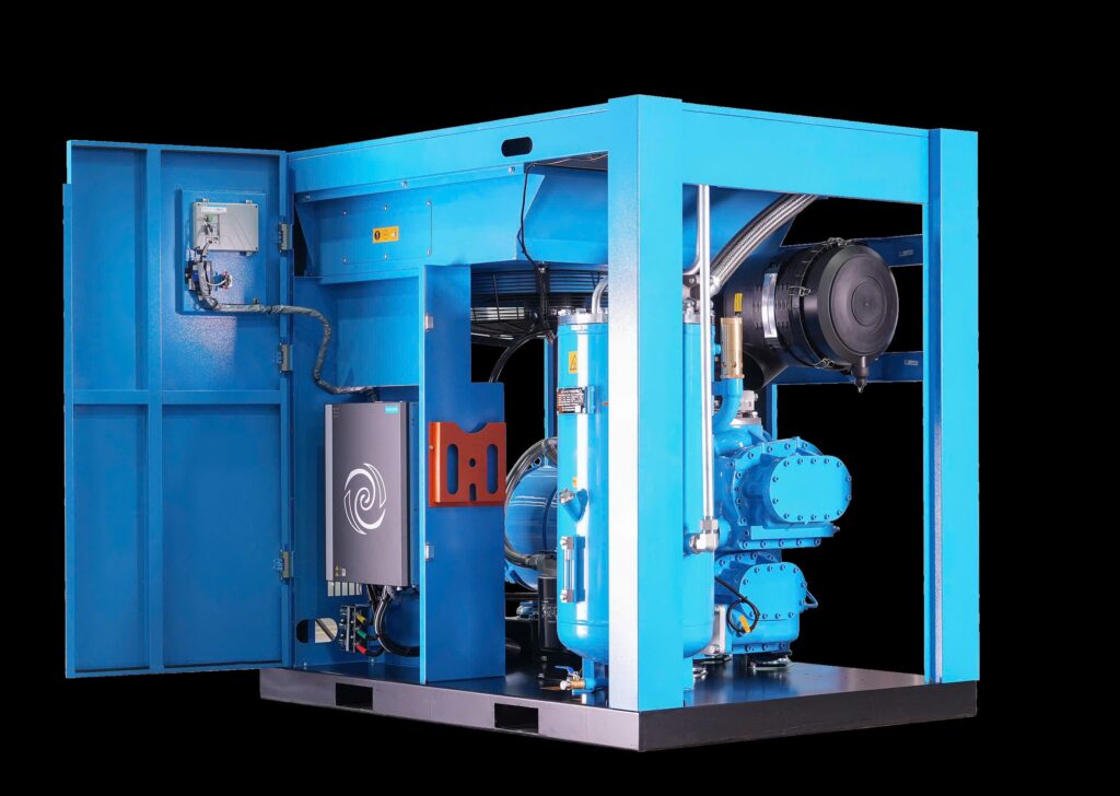 Máy Nén Khí Cho Ngành Xi Măng - Bền Bỉ, Tiết Kiệm & Ổn Định 4 Máy nén khí trục vít AEMG DEMAN bảo vệ động cơ IP65, hiệu suất IE5