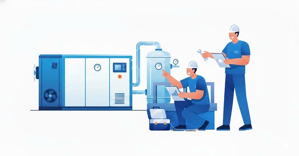 Tầm Quan Trọng Của Bảo Dưỡng Máy Nén Khí 1 Bảo Dưỡng Máy Nén Khí Giúp Hạn Chế Rủi Ro Sản Xuất