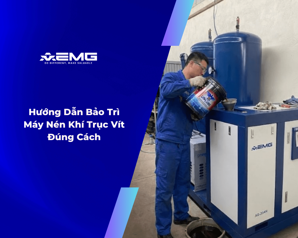 Hướng Dẫn Bảo Trì Máy Nén Khí Trục Vít