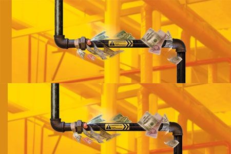 Rò rỉ khí trong hệ thống khí nén