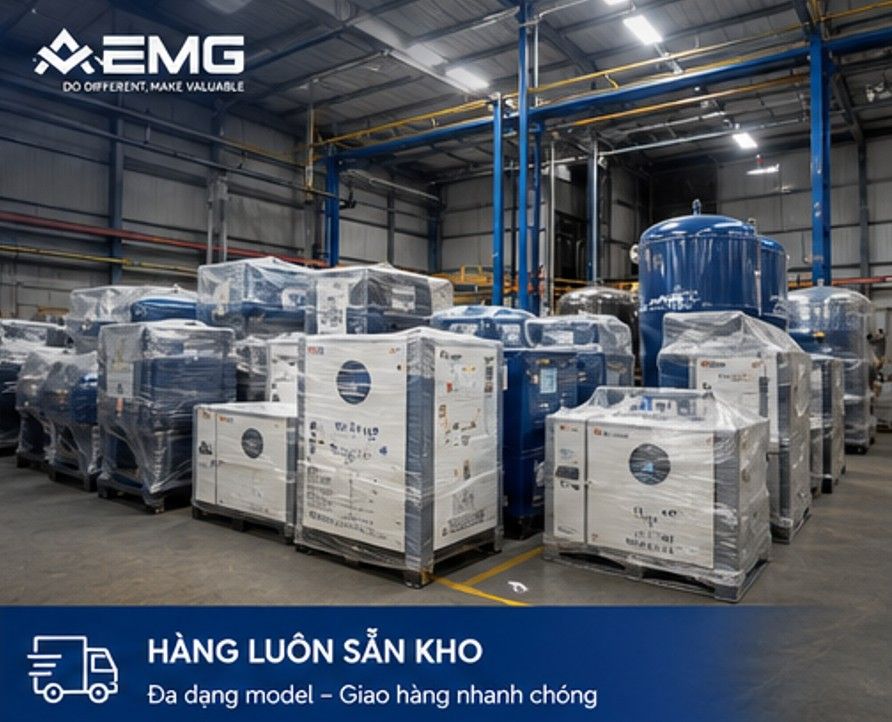 Máy nén khí phù hợp nhu cầu sản xuất