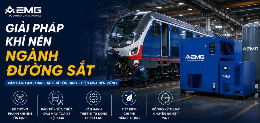 Máy nén khí cho ngành đường sắt