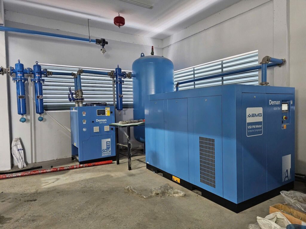 Cung cấp hệ thống máy nén khí Deman GGV70e tại Bắc Giang