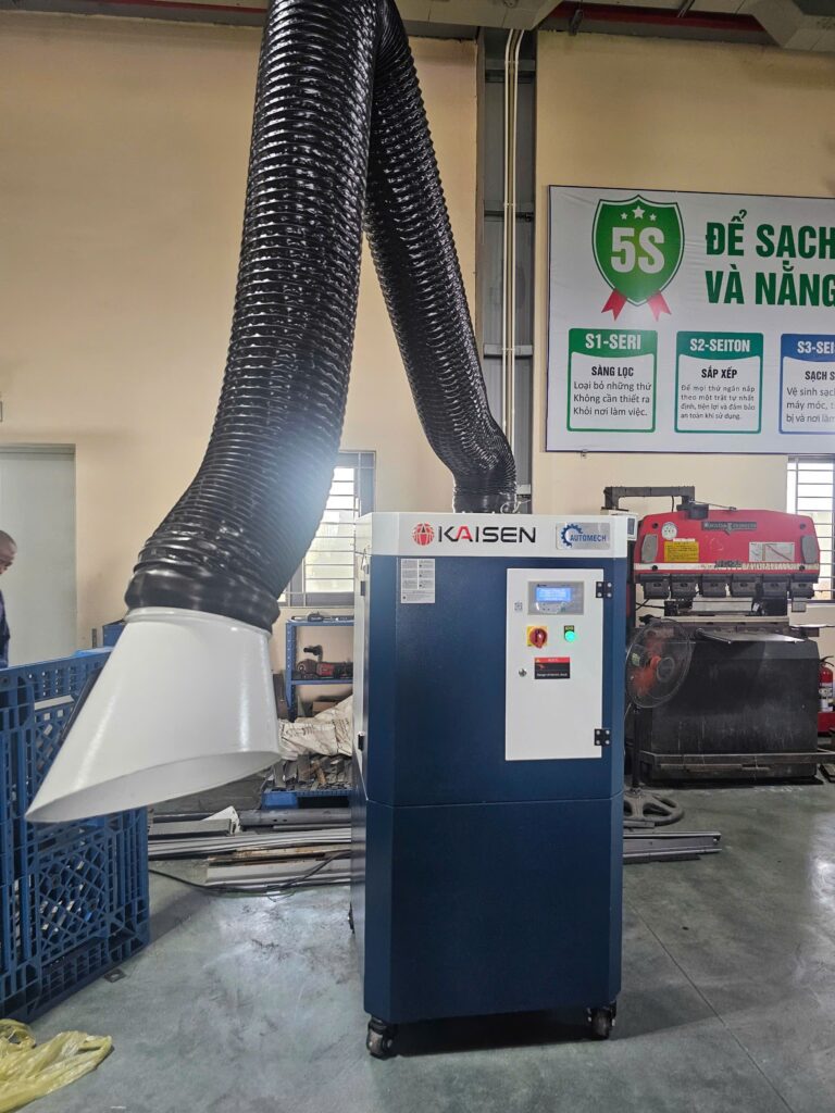 Máy hút khói hàn di động do AEMG cung cấp